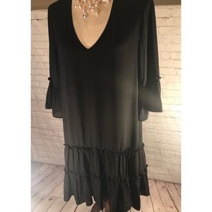 Karen Kane ruffle hem dress
